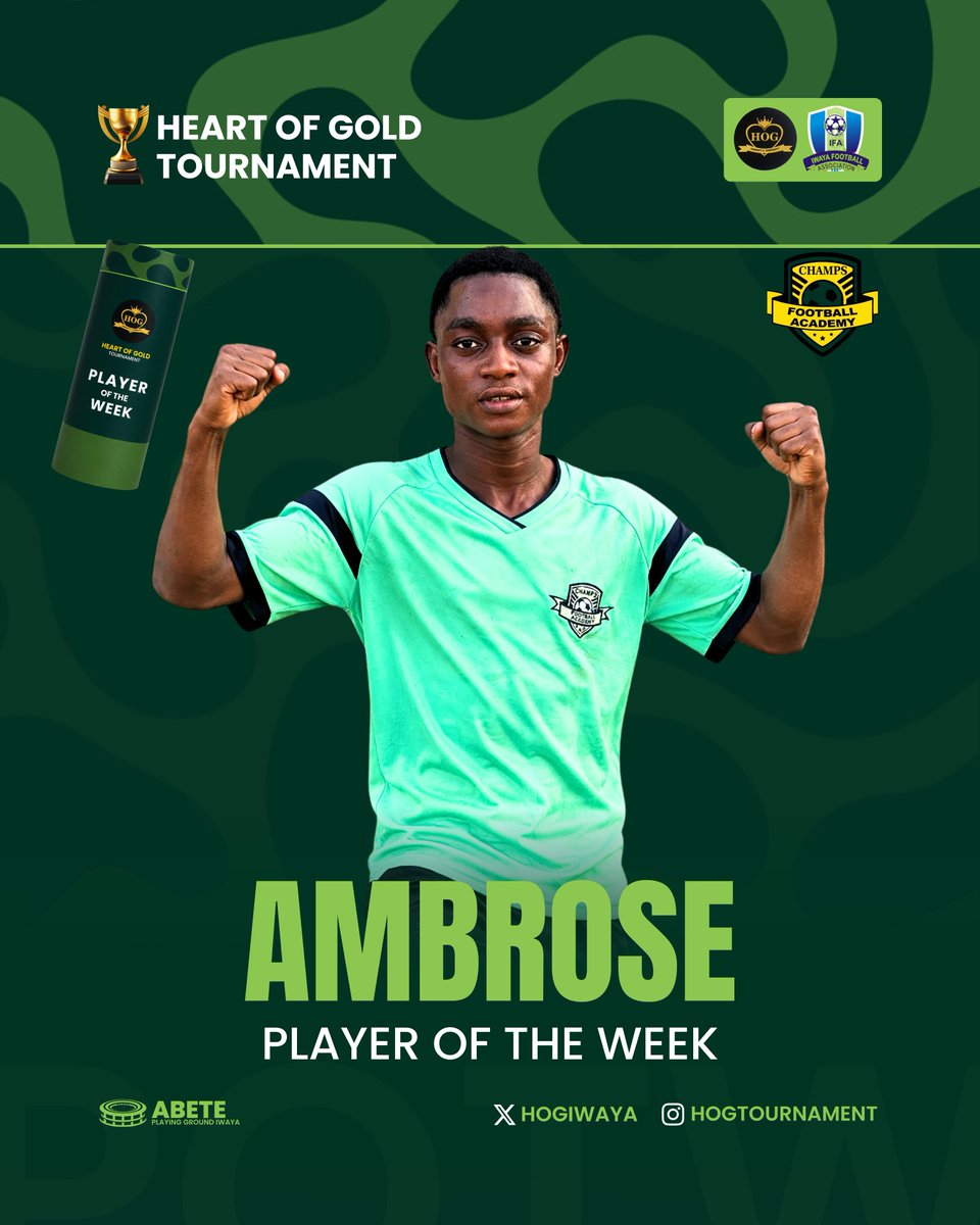 HOGIwaya's tweet photo. It’s official! 🎉
After counting the votes across Instagram and X, the fans have made their choice…

👏 Player of the Week – Matchweek 2 goes to Ambrose! 👏

Your performance didn’t go unnoticed, and the fans came through with the support.
Keep raising the bar! 🔥⚽ https://t.co/4F5HHa3ee3