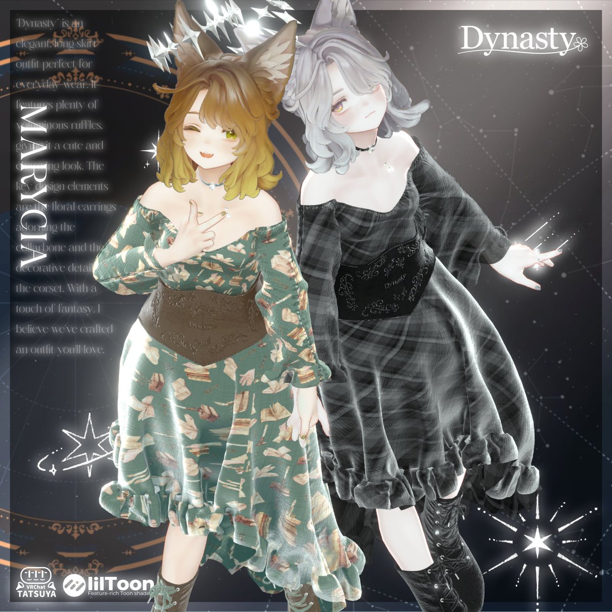 VRCtatsu's tweet photo. 【✨新衣装発売企画・抽選6名】  

新衣装【Dynasty】の発売を記念して
✨30時間限定セール✨します！
9/18~19
full 2800円→980円
single 1400円→780円

フォロー＆RP&amp;いいね 3名
引用でその場でわかるインスタントウィン 3名

このポストを引用リツイートして参加！下記URLより(どの柄が好きとか) https://t.co/olyMU9oGEe