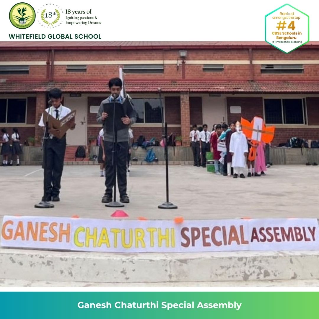 wgs_bengaluru's tweet photo. πΊπ Grade 6 Water celebrated Ganesh Chaturthi with prayers, dance, a wisdom-filled skit and an exciting quiz! β¨ππ§
A joyful celebration of culture, learning, teamwork and student leadership. Ganpati Bappa Morya! ππ« #WGSBengaluru #WGSpride #GaneshChaturthi https://t.co/B0VCfrVDVY