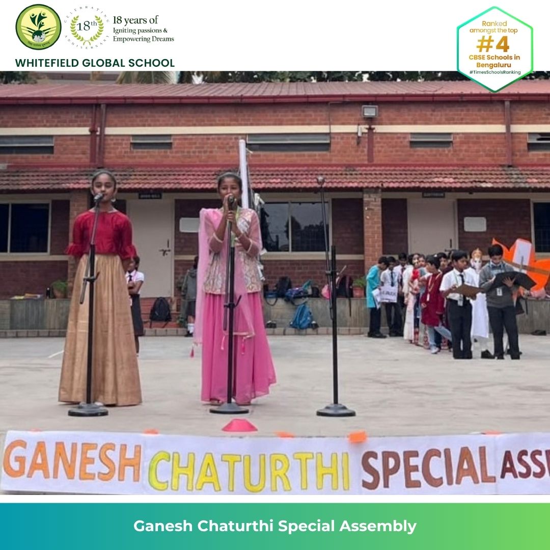 wgs_bengaluru's tweet photo. πΊπ Grade 6 Water celebrated Ganesh Chaturthi with prayers, dance, a wisdom-filled skit and an exciting quiz! β¨ππ§
A joyful celebration of culture, learning, teamwork and student leadership. Ganpati Bappa Morya! ππ« #WGSBengaluru #WGSpride #GaneshChaturthi https://t.co/B0VCfrVDVY