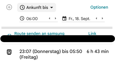 Apocs_Gaming's tweet photo. @Junimond_HB Also sorry aber man sollte schon bisschen Realitätsnah sein und nicht in eine Traumwelt leben, so sieht das ländlich aus mit dem PKW 30 - 40min zur Arbeit, mit dem ÖPNV 6Std. (siehe Bild) https://t.co/MVXoOT9IXs