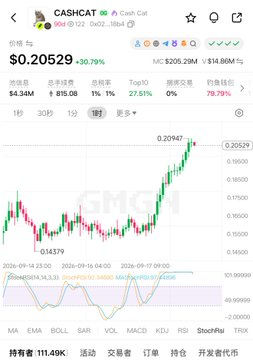 luistotti's tweet photo. 猫王归来，Robinhood 资金还在继续加码。

$CASHCAT 经历一轮抛压后，市值重新站回 2 亿美元。

🔗 https://t.co/eqt3lsAoKe

RBH 的叙事里，Cashcat 是绕不开的名字——这个源头 meme 点燃了整个生态。

它有机会成为 RBH 上第一个 10 亿美元 meme。 https://t.co/3t40zQQnq9