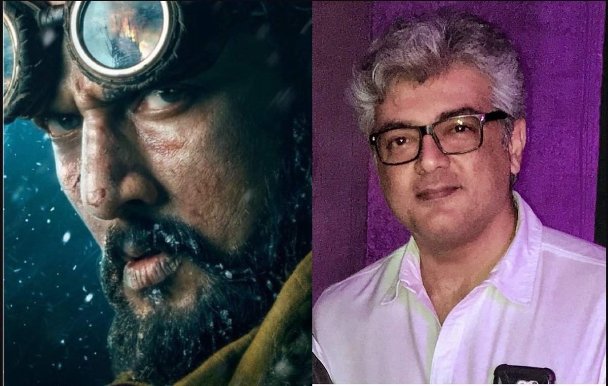 Sandalwoodent4's tweet photo. KicchaSudeep’s #BRBFirstBlood —
#SaiKumar &amp; #KubbraSait, who were play key roles in the film, have reportedly exited the project due to date/call sheet issues. 

The team is now considering an actor for Aamir Khan’s role, and discussions are underway with #AjithKumar as well. https://t.co/uQGM9RLq68