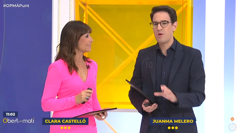 OPM_apunt's tweet photo. 🔴 Hui, en directe:

🌧️ Les pèrdues al camp per les últimes pluges.
🧳 Les cues de l’Imserso.
⚽ La compra de l’Eldense per part de Messi.
🗣️ I entrevista amb Vanessa, la dona apunyalada la setmana passada a Carcaixent.
 
https://t.co/CQab8v5Uvf https://t.co/4GWsfLiekZ