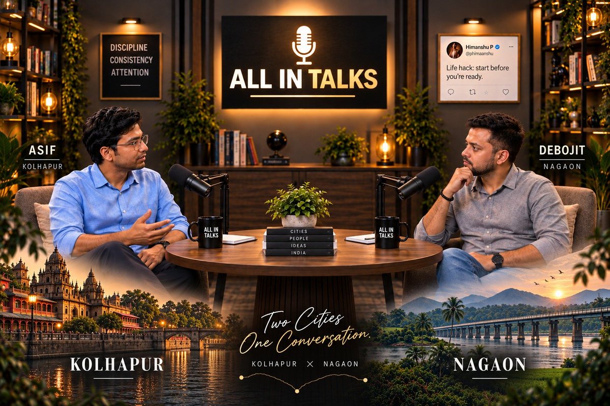 debojit5ez's tweet photo. "TWO CITIES. TWO STORIES. ONE  INDIA."
Podcast w @aimevekari21 
Stay tuned . 🎙
@CSEPlanB @IndiaFutureAI @CseWhy https://t.co/4svbyUzeJs