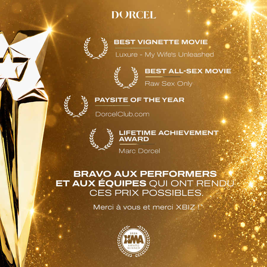 dorcel's tweet photo. Quelle soirée ! Dorcel brille aux XMA Europa Awards avec 4 récompenses 🏆🔥 :

Best Vignette Movie — Luxure - My Wife’s Unleashed
Best All-Sex Movie — Raw Sex Only
Paysite of the Year — DorcelClub
Lifetime Achievement Award — Marc Dorcel

Bravo aux performers et aux équipes qui ont rendu ces prix possibles.

Merci à vous et merci @XBIZ !