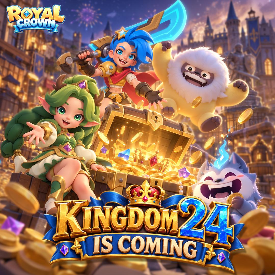 royalcrown47's tweet photo. 🎉 Kingdom 24 Server Is Coming Soon! 

Dear Lord,
A brand-new battlefield is about to open! 
The **K24 Server** will be available soon, bringing a fresh start where every Lord begins their journey on equal footing.

📅 Server Opens
September 21th, 2026 (UTC) at 01:00

#RoyalCrown https://t.co/c6pemg0vkm