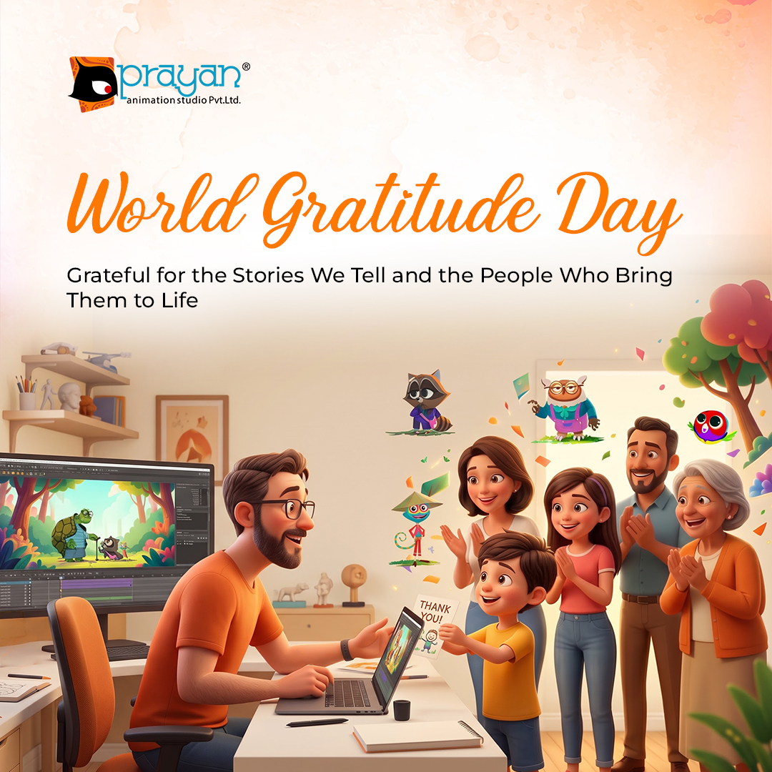 prayananimation's tweet photo. We’re grateful for the artists, storytellers, collaborators, and clients who turn imagination into stories and ideas into moments worth remembering.
Thank you for being part of our journey!
#WorldGratitudeDay #PrayanAnimationStudio #AnimationServices https://t.co/tmUPfglZ9Z
