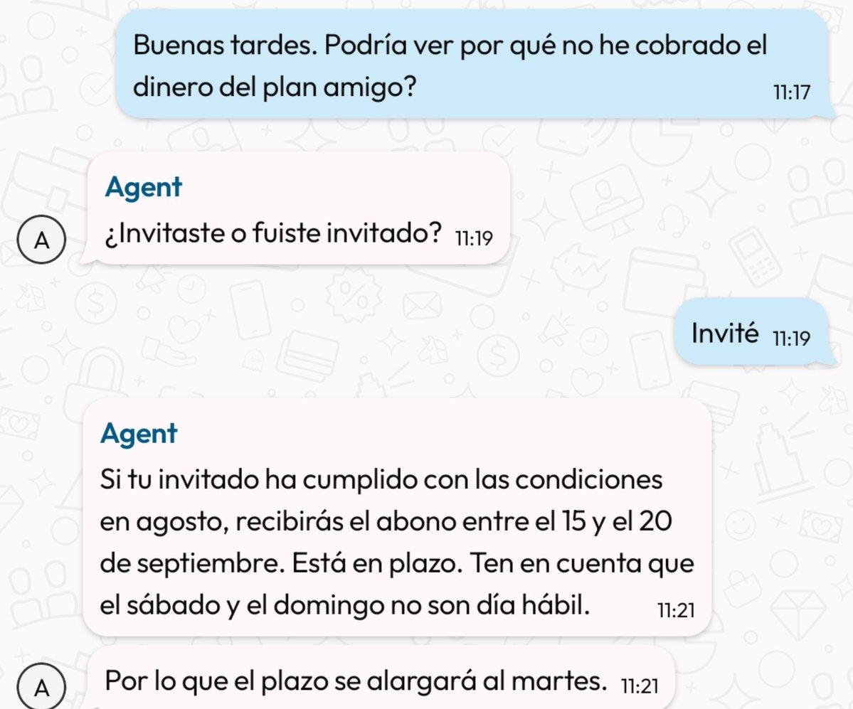 ModoChollo's tweet photo. @clubdepromos_ @megacholloos Esto me han dicho en el chat de atención al cliente. https://t.co/aDCIOO4Mzf