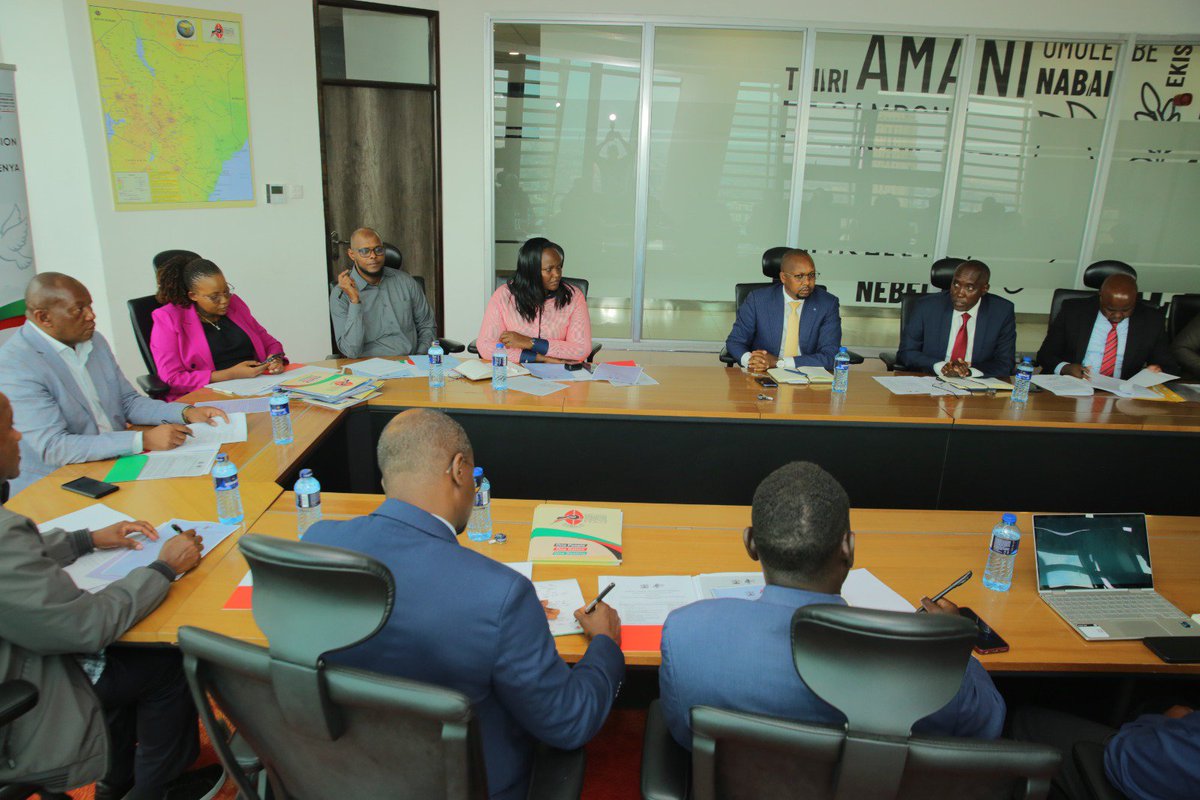 kakamedy's tweet photo. In response to summons issued by the National Cohesion and Integration Commission #NCIC, I joined fellow Commissioners as Kajiado Governor H.E. Joseph Ole Lenku, EGH appeared before the Commission. https://t.co/gjfavJduG6