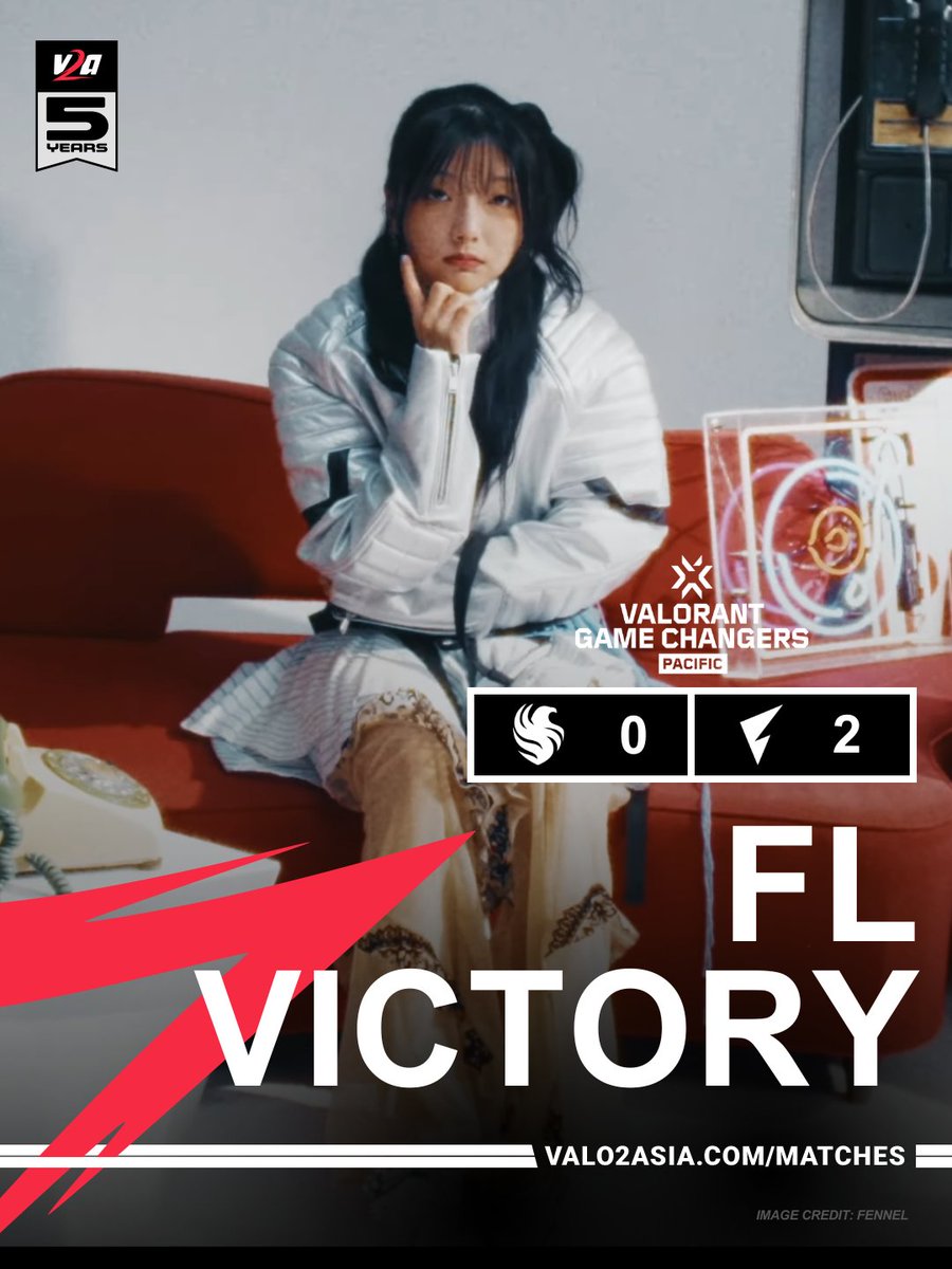 VALO2ASIA's tweet photo. 🇯🇵 FENNEL HOTELAVA QUALIFY FOR VCT GAME CHANGERS CHAMPIONSHIP!

- 🇯🇵 suzu 
- 🇯🇵 Moco 
- 🇯🇵 YuRinChi 
- 🇯🇵 UR 
- 🇰🇷 SereNa

They defeat 🇸🇦 Falcons Vega 2-0 to return to the international stage for the first time since their previous appearance in 2022.