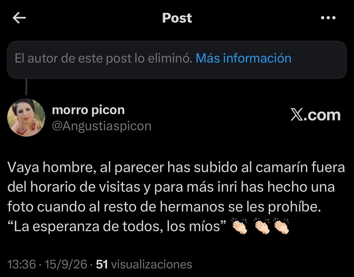Angustiaspicon's tweet photo. @EspDeTriana Supongo que todos podremos hacer fotos como cierto hijo de los miembros de junta, que han tenido trato y horario especial, no??? https://t.co/V8GJ78g7gB