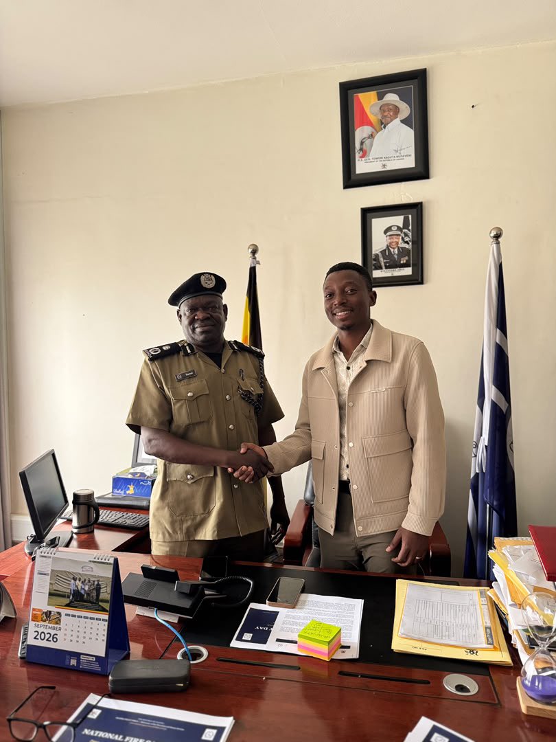 NcoshaU's tweet photo. Yesterday, 17 Sept 2026, NCOSHA engaged with AIGP Tanui Stephen, Director, Fire Prevention & Rescue Services, Uganda Police Force, alongside our CEO & Technical Director, Mr. Nichodemus Agumenawe.
We shared insights on fire prevention, preparedness & response.
#MakingSafetyAHabit https://t.co/c7t9vscfgv