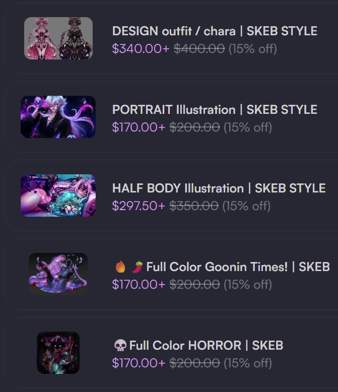 FiendishForm's tweet photo. IM HERE TO TEST YOUR WILLPOWER
✨15% Off Skebs for new faces!!
If you have been on the fence ab snagging a cm - let me make it harder to say no huu 🎃