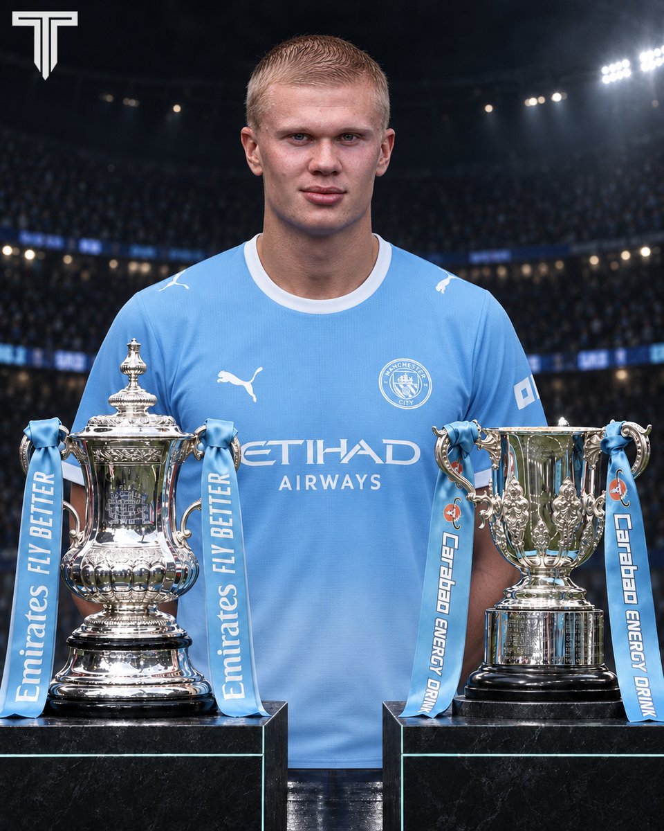 TouchlineX's tweet photo. 🚨 𝗡𝗘𝗪: Many Manchester City fans believe Erling Haaland is being overlooked when it comes to the Ballon d’Or race this year.

The Norwegian striker has recorded 75 G/A since the start of the 2025/26 season, only 6 fewer than Kylian Mbappé, despite scoring 10 fewer penalties and winning 2 trophies compared to Mbappé’s 0.

They also point to Haaland’s impressive World Cup, where he helped Norway reach the quarter-finals after eliminating Brazil, scoring 2 goals against them.