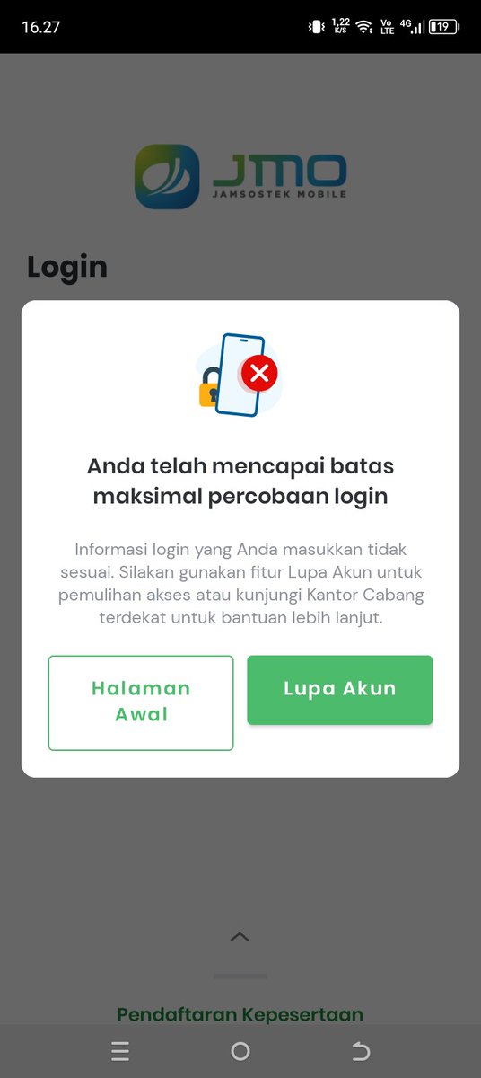 AsarRiyanto's tweet photo. Kenapa tidak bisa login username sama password sudah benar. Tolong dibantu
@BPJSTKinfo https://t.co/ITVmUIepNM