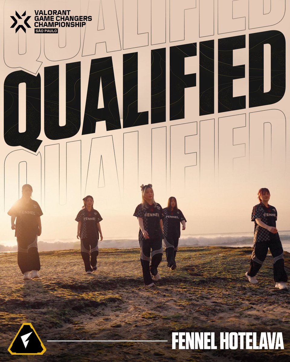 VALO2ASIA's tweet photo. 🇯🇵 FENNEL HOTELAVA QUALIFY FOR VCT GAME CHANGERS CHAMPIONSHIP!

- 🇯🇵 suzu 
- 🇯🇵 Moco 
- 🇯🇵 YuRinChi 
- 🇯🇵 UR 
- 🇰🇷 SereNa

They defeat 🇸🇦 Falcons Vega 2-0 to return to the international stage for the first time since their previous appearance in 2022.