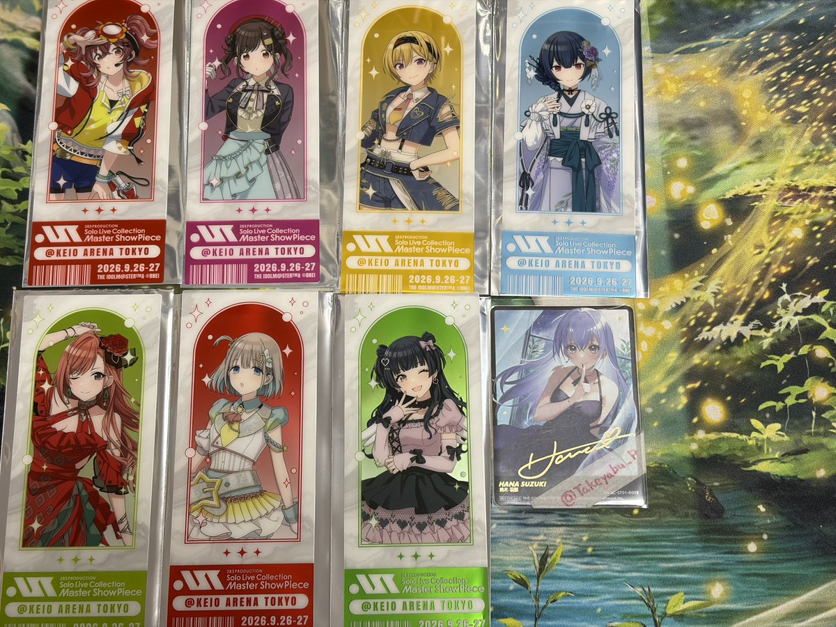 Takeyabu_P's tweet photo. 【交換】
シャニマス MSP クリアチケット
283 PRODUCTION Solo Live Collection -Master ShowPiece-
求：郁田 はるき、鈴木 羽那
譲：小宮 果穂、園田 智代子、杜野 凛世、西城 樹里、有栖川 夏葉、芹沢 あさひ、黛 冬優子
※冬優子は羽那との交換のみ
両日現地にて、検索からもよろしくお願いします。 https://t.co/lA6kTJJhat