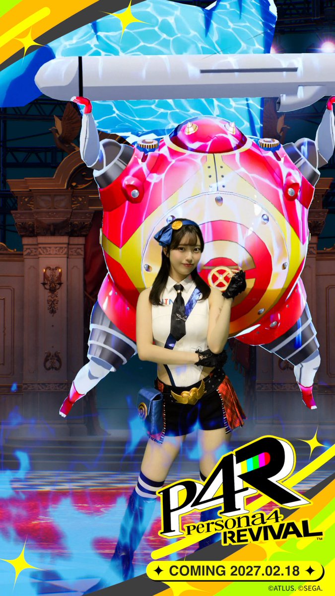 osushi___desu's tweet photo. 明日からはいよいよ一般DAYです！
ペルソナ4リバイバルブースでは
写真をとってペルソナを召喚できるスポットがございます！

是非フォトブースににきてね！

明日のシフト

9時〜10時半 TV3段クマ横
11時15〜13時 ロゴ横
14時〜16時 TV3段クマ横

#東京ゲームショウ
#TGS2026
#segaatlustgs26 https://t.co/gKSH5VpxHz