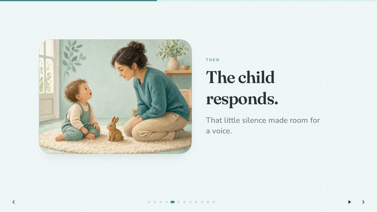 MyTalkBack's tweet photo. And remember: children develop speech and language skills differently. If you're concerned about your child's communication, speak with a qualified speech-language professional.
Sometimes the most powerful thing we can give a child isn't another question.
It's time to answer. 💙 https://t.co/wSR6m7N67a