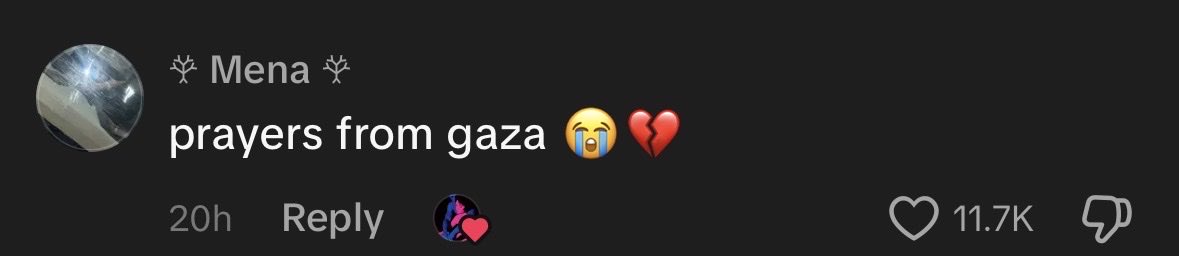 thvrajs's tweet photo. all the  "i'm from israel and i love this" "love from israel" "spiritually israeli" "tell aviv" unfunny jokes really just circled back to simply make fun of palestine and the genocide https://t.co/SVYiPOntJR