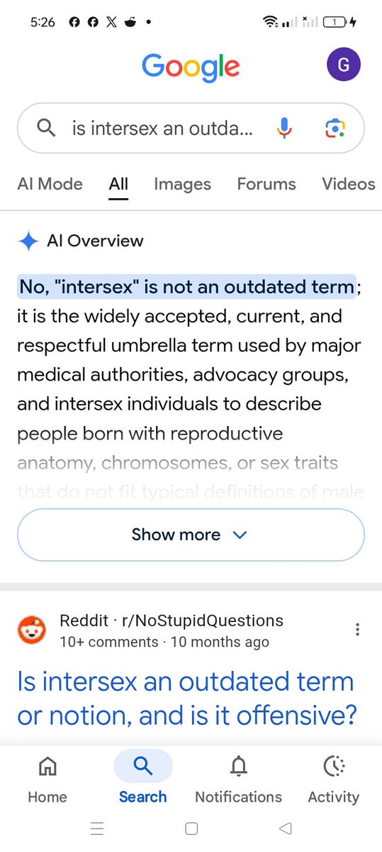 Jon_blocktales's tweet photo. @Kjay2077 @nekopet5 "Intersex is a outdated term" https://t.co/DWY8QXkaMd