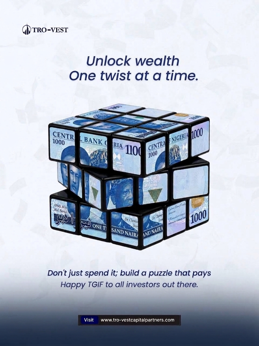 TrovestCP's tweet photo. Building wealth is basically like solving a Rubik’s cube: one smart move at a time 🧩💸

This weekend, begin to build a setup that pays your TGIF bill on and on.

Happy TGIF to all investors out there! Enjoy the weekend! 🎉
👉 https://t.co/5CP9VshN4r
#TGIF #finance #investment https://t.co/X6GCXETdjG