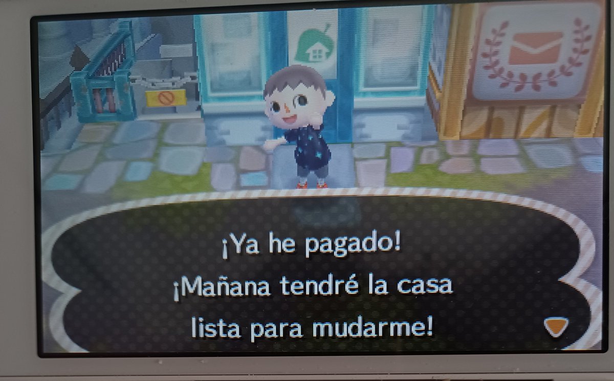 pokefroste's tweet photo. Sabes que Animal Crossing New Leaf es un videojuego cuando te pone este escenario ficticio https://t.co/67iY2A0yVZ