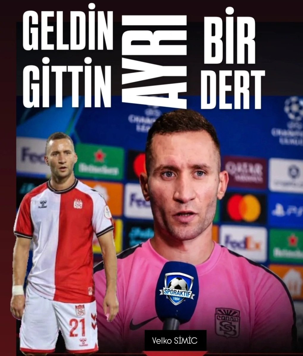 mustafaates58's tweet photo. "GELDİN AYRI,GİTTİN AYRI BİR DERT"
Sivasspor'a bir dosyadan transfer yasağı geldi.
Transfer yasağının Veljko Simic'le alakalı olduğu ifade edildi.
(FIFA,ödeme yapıldığında yasağı geri çekecek)
#sporaktif #VeljkoSimic #transfer #Sivasspor https://t.co/Ut7bixOxT5