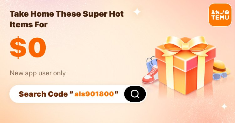 SandieQOS's tweet photo. 💥 Flash drop! Temu codes are here. Don’t Miss Out! 🎉
【 als901800 】GO WILD WITH $0 GIFTS! Freebies are flying off the shelves — grab yours before they’re gone 👉 https://t.co/Wq0cVXtQEw https://t.co/FN7iY8crJ8
