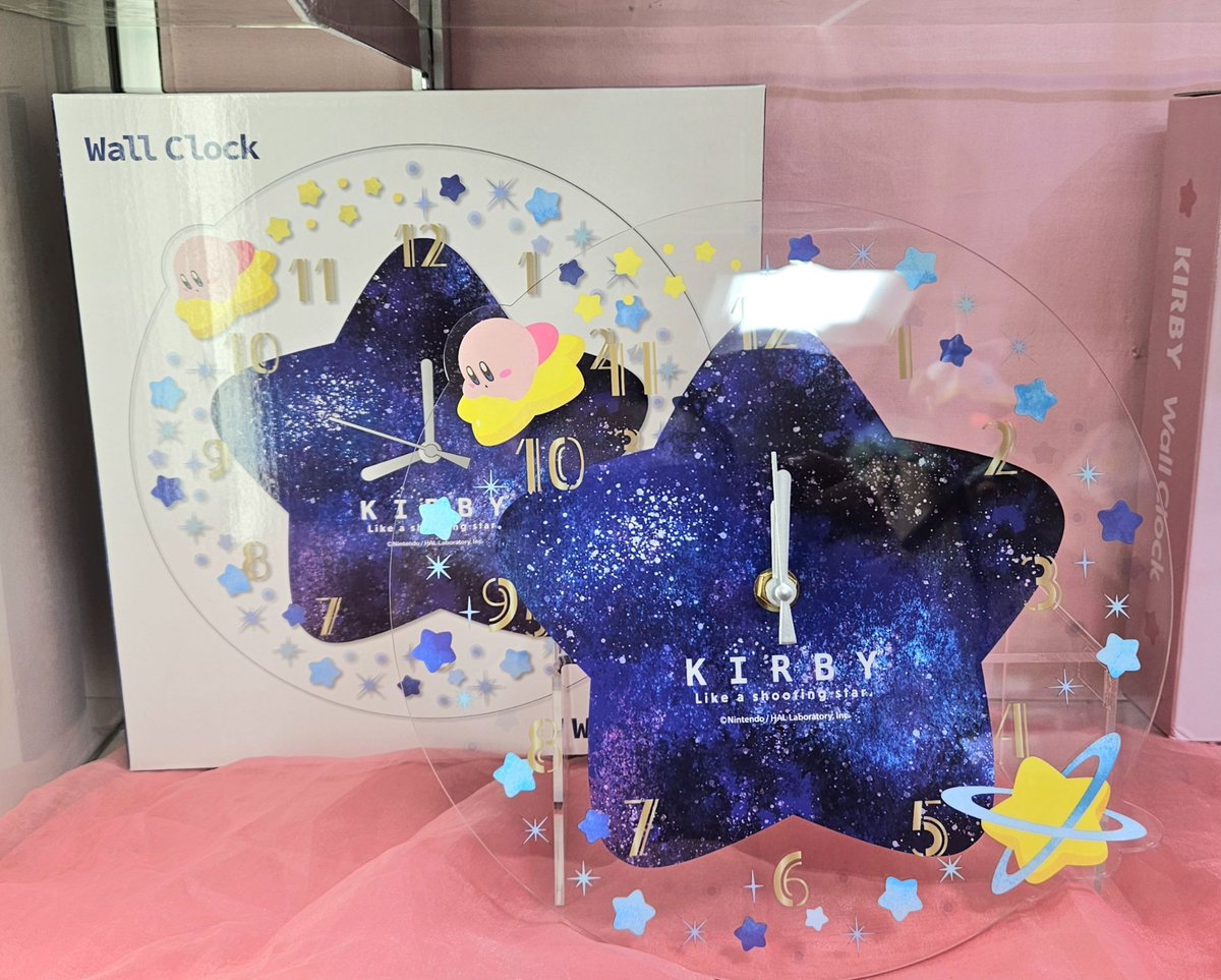 yama_Kirby's tweet photo. ３階売場に新入荷🎵

#マリモクラフト
「#星のカービィ アクリル壁掛け時計」
2種🌟各4,950円(税込)💰

✅カービィ＆ワドルディ
時間に合わせたカービィとワドルディのデザイン

✅ワープスター
シックなデザイン

#ヤマシロヤ ３階売場直通📞03-3831-2405

#カービィ #ワドルディ #ワープスター https://t.co/qpw05D1U72