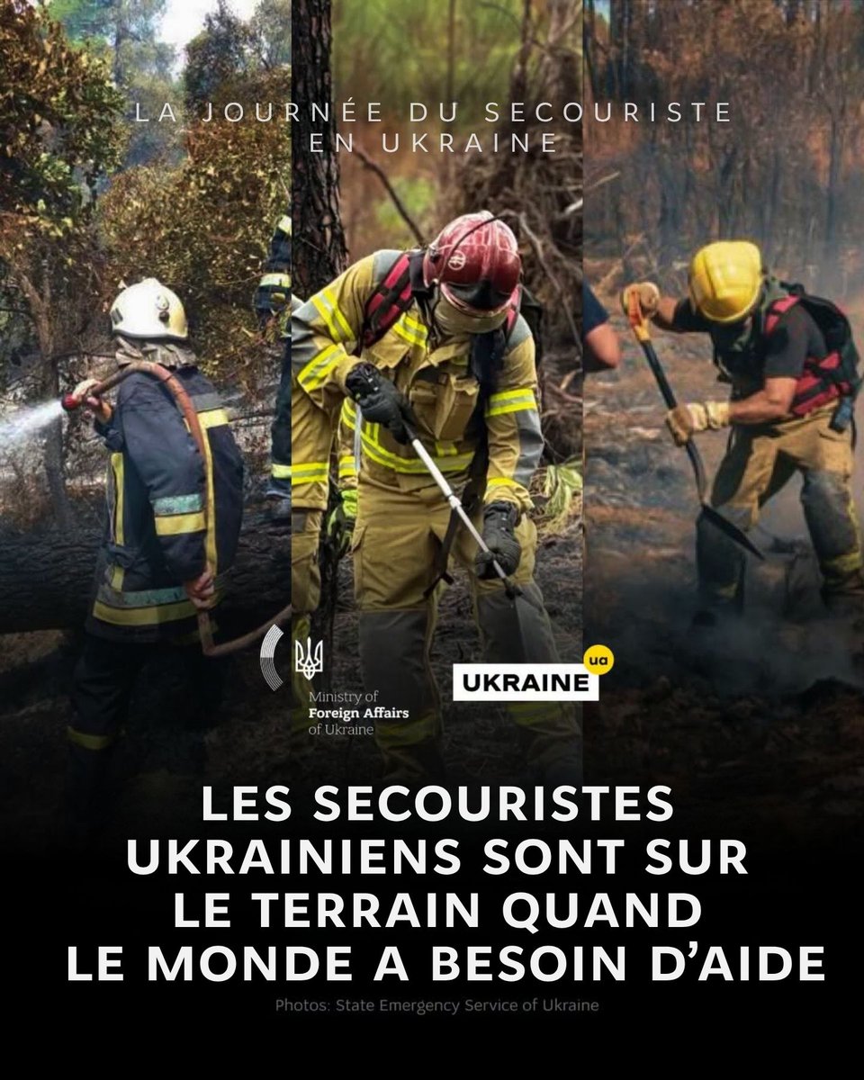 UKRinDRC's tweet photo. Cette journée des secouristes en Ukraine, nous honorons les personnes qui font face au danger pour sauver des vies – ici et à l’étranger – en répondant aux urgences et en protégeant les communautés. https://t.co/2aF65FSlGl