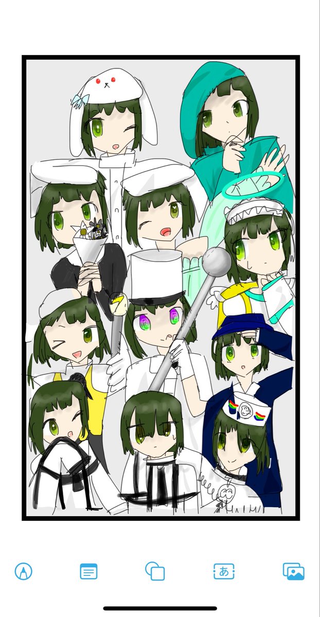 mwaistms_'s tweet photo. #見た絵師さん強制初投稿の絵と今の絵を比べる 
見かけたので…
初投稿じゃなくて初めて描いた物にはなりますが https://t.co/VZlD9zZsBC