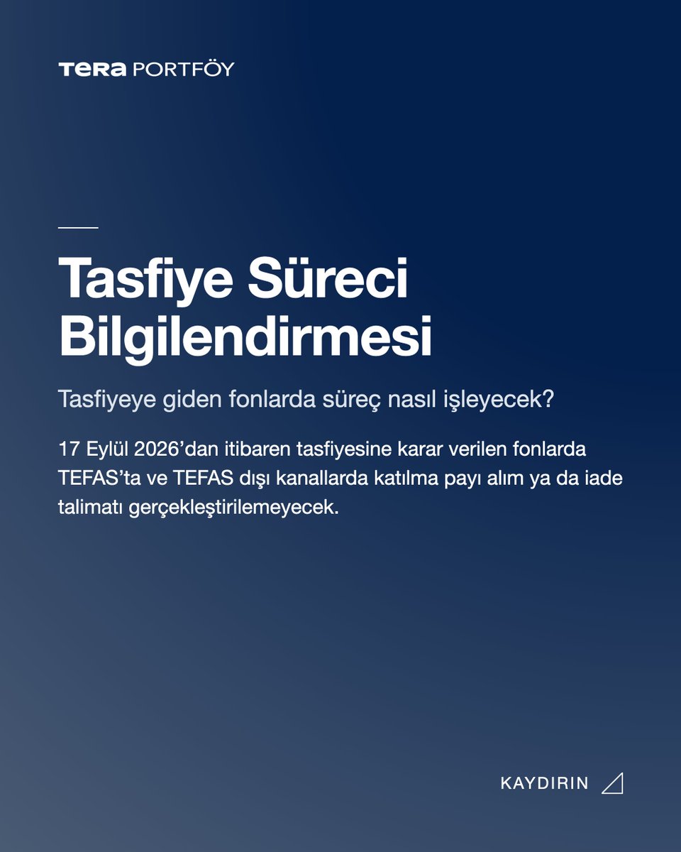 TeraPortfoy's tweet photo. SPK KARARI KAPSAMINDA YÜRÜTÜLEN SÜRECE İLİŞKİN BİLGİLENDİRME

🔗 https://t.co/WwaZjt3Aqf https://t.co/VKgFJfiyLH