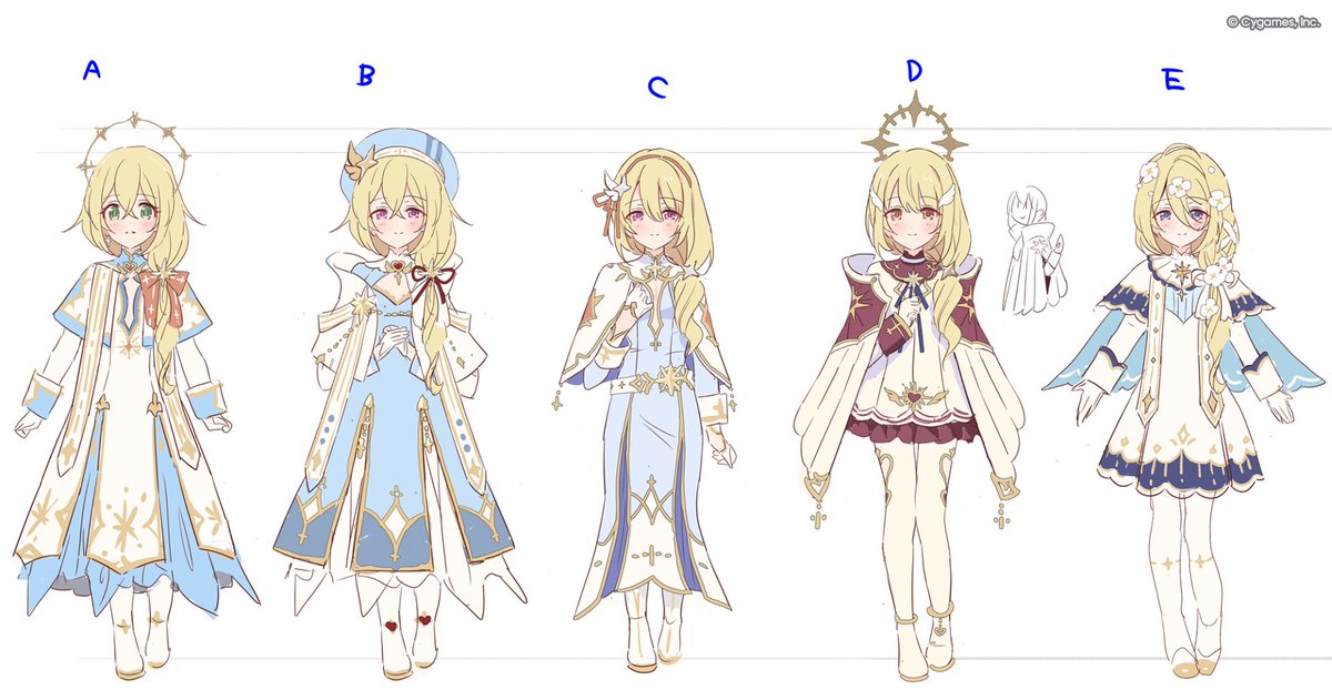 priconne_redive's tweet photo. 【プリコネ第3部 -Art Journey-】
メインストーリー第3部のキャラクターや世界観を作り上げた秘蔵資料を、プリコネR公式Xアカウントにて特別公開中！

▼DAY9『クリア』（1／4）
本日ご紹介するのは、【アルターメイデン】の『クリア』
まずは「デザイン案」「デザイン設定資料」「現実デザイン設定」からご紹介！

[製作チームからのコメント]
クリアは【アルターメイデン】の中で最後に考えたのですが、リリ・プレシアとの差別化でかなり悩んだ記憶があります。「猫か��りの聖女」という設定と構想が出来上がった時には後々でのリリとの対決があらかた内定し、フォールンの盾のデザインも「自分を閉じ込めるアイアンメイデン」という攻めたものになったのでした。（シナリオチーム）

#プリコネR #第3部ArtJourney