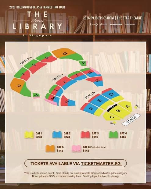 Propvee's tweet photo. WTS | BYEON WOO SEOK — THE SECRET LIBRARY

Tonight only — don’t miss it!

The Star Theatre
CAT 1 — Section B
Row BB, Seats 7–10
4 seats together

Venue handover available Now.

DM if interested and ready to buy.

#ByeonWooSeok #TheSecretLibrary #ByeonWooSeokSingapore #WTS https://t.co/iKTUDgcTfD