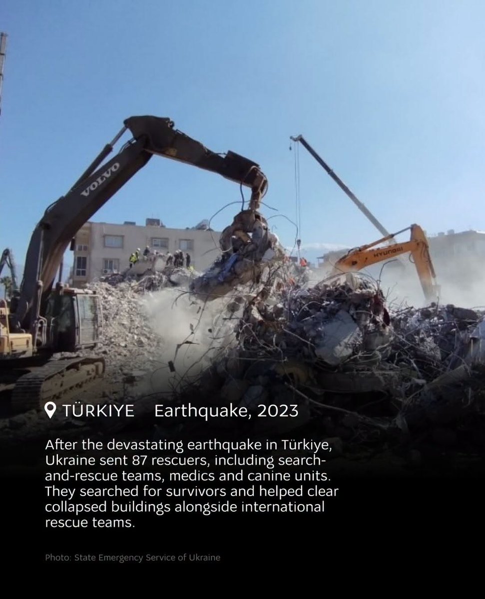 UKRinDRC's tweet photo. l’Ukraine et ses sauveteurs ne restent pas les bras croisés. Ils sont prêts à aider les autres, aussi.
Voici quelques cas où des sauveteurs ukrainiens sont allés à l’étranger pour aider. https://t.co/5JNNaLHb6U