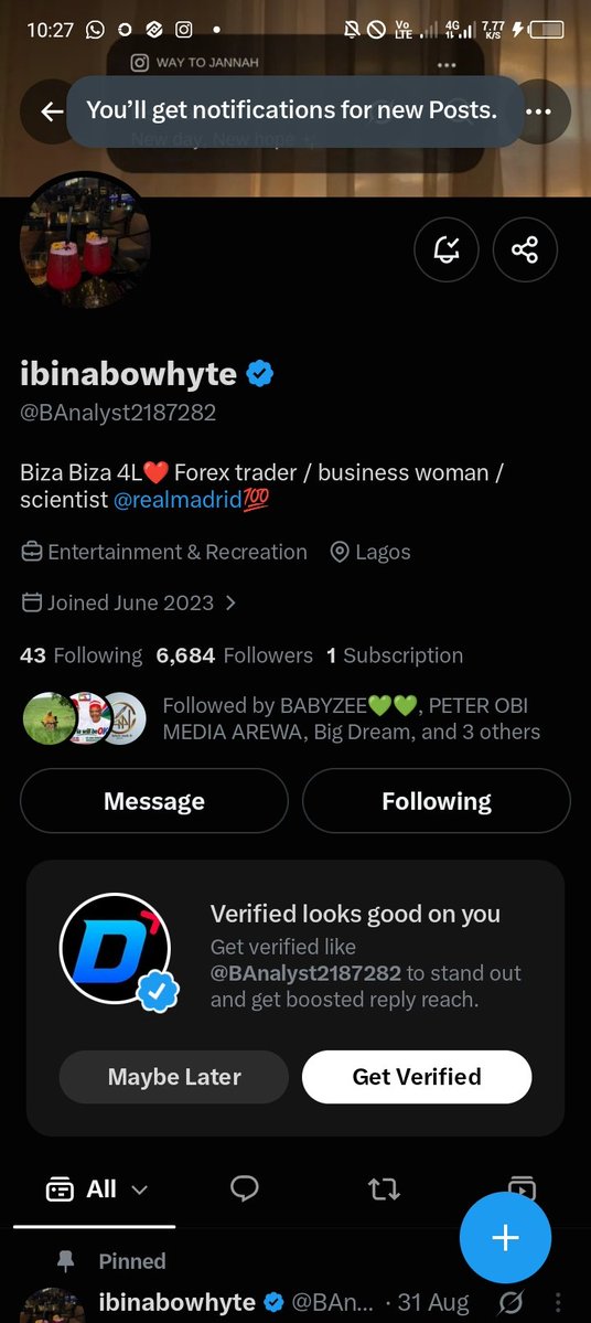 Pressure_000's tweet photo. @lekan_mark @BAnalyst2187282 1689423692
ACCESS BANK 🤗✅

Been here for a long time hope to get seen and selected even once 🙏🙏 https://t.co/KjrrdNC6Zf