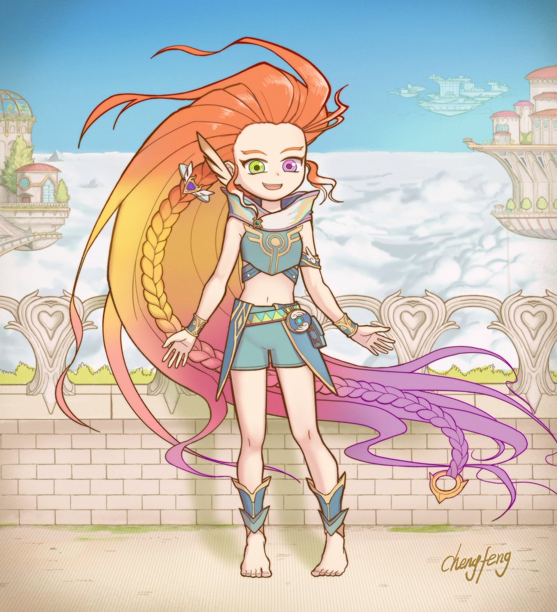 ChengFengOfZoe's tweet photo. When the image you want to paint far exceeds your current technical skills and experience, it becomes extremely painful. For the sake of my mental health, I’ve decided to stop working on this painting. https://t.co/F1SZeqIMOR