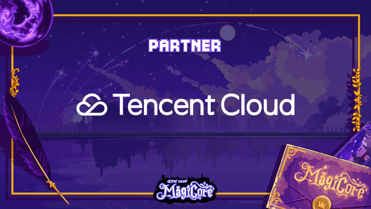 MemeCore_M's tweet photo. The magic of every journey begins with the right technology.

This September, MemeCore opens the doors to MAGICORE, where imagination meets innovation.

@tencentcloud joins us as a partner, bringing cloud, AI, and digital solutions to the MAGICORE experience.

Where Technology Meets Magic.

https://t.co/c3fgr3Cpkr

#KBW2026 #MAGICORE #TencentCloud