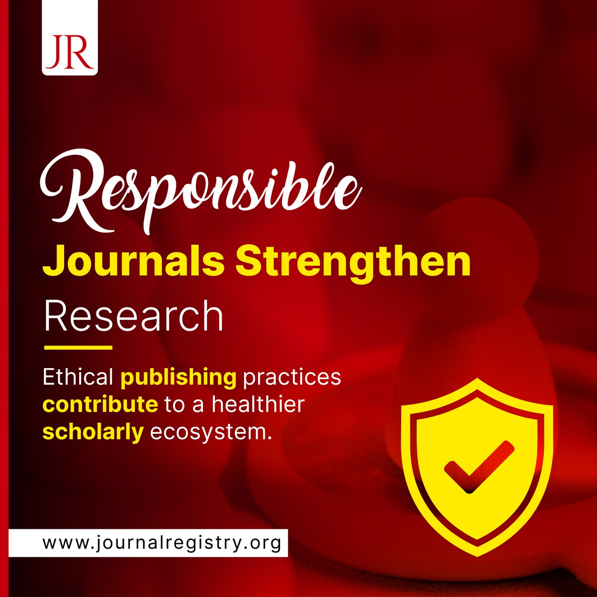 jourreg's tweet photo. Responsible Journals Strengthen Research.

Journal Registry promotes awareness of credible, transparent, and ethically governed journals.

https://t.co/AQL0RUQ7a3

#JournalRegistry #ResearchIntegrity #ScholarlyPublishing #PublishingEthics #AcademicPublishing https://t.co/zt3wqpuoNN