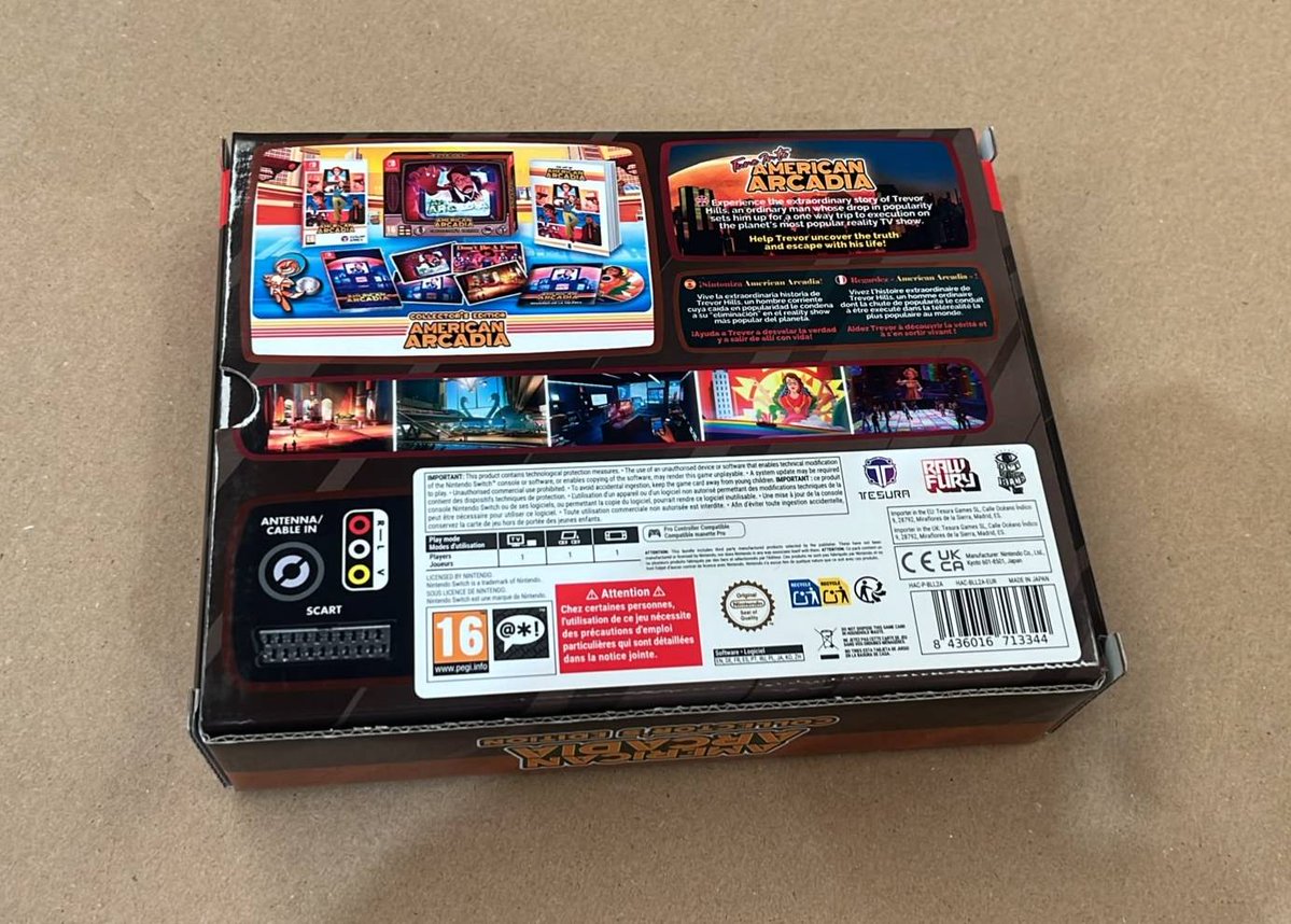 TesuraGames's tweet photo. ¡Buenos días de sábado solamente a los jugadores del verdadero formato físico! 💿✨

¡Poco más de dos semanas para el lanzamiento de #AmericanArcadia 📺, de @OutBlueGames!

🎥 https://t.co/asZye7MuP6