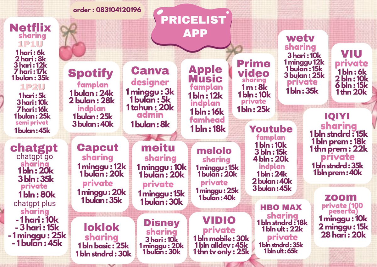 casylra's tweet photo. HAII GUYSS GUA JUALAN APP PREMIUM SUPER MURAH DAN 100% TRUSTED

☎️ : https://t.co/Enf8EmUnnI
#zonauang https://t.co/mkqmPorihu