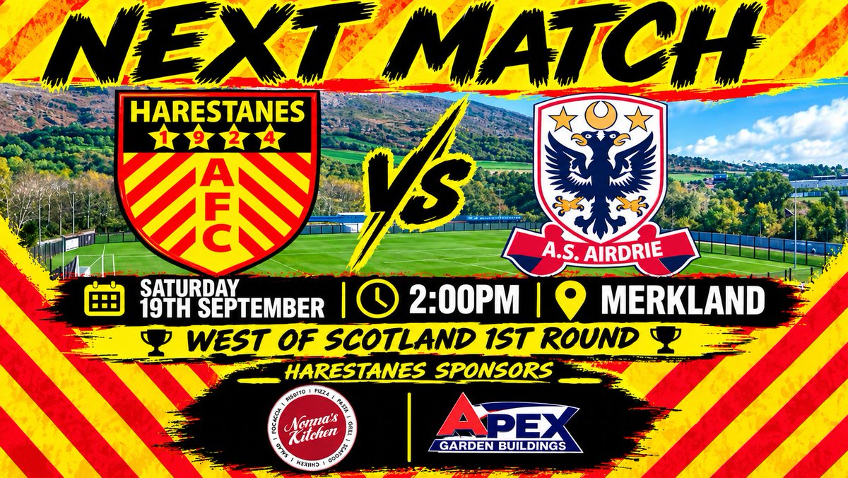 Haresamateurs's tweet photo. 🏆 CUP DUTY 🏆

Tomorrow we take on @AS_Airdrie from the @OfficialSMAFA in the West of Scotland cup 🏆

Get along and support the boys as well look to progress in the cup 🙌

@L1veAtTheAmmys @scottish_aff 

#HARASA | #Caley | #MonTheHares 🐇⚽️ https://t.co/6hCN7DeYSm