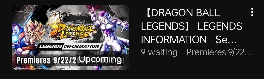 FageReaper6969's tweet photo. Legends information details on youtube.

The legend is Captain Ginyu.
They will be talking about dbs beerus and will be providing a roadmap from September to November.

#Dblegends https://t.co/iByKKFZgYZ