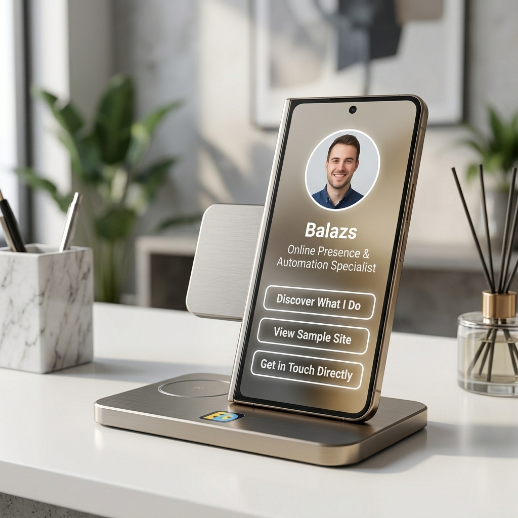 BalazsDigital's tweet photo. In today's world, having an online presence isn't optional—it's essential.

A clean digital business card gives you a solid foundation so people know who you are and what you do.

I build this page for you, fully turn-key.

Check out mine: https://t.co/g05gnPwfZj https://t.co/KI1PLI60q6