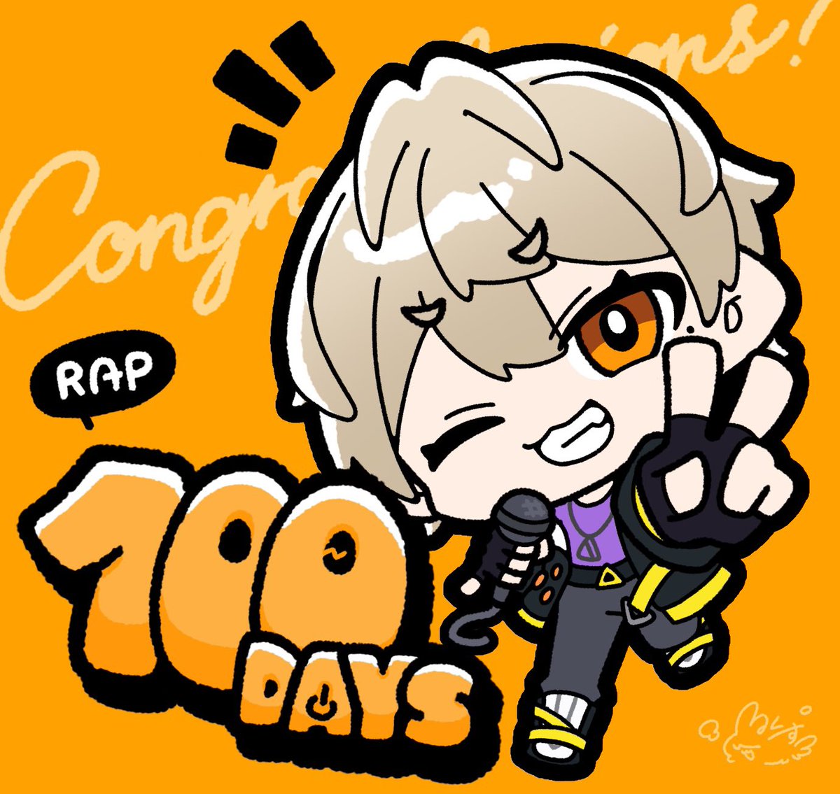 Abyssal_lux_0's tweet photo. \\  100日達成おめでと〜！！！🐣✨ // https://t.co/5NZUp2KKtu