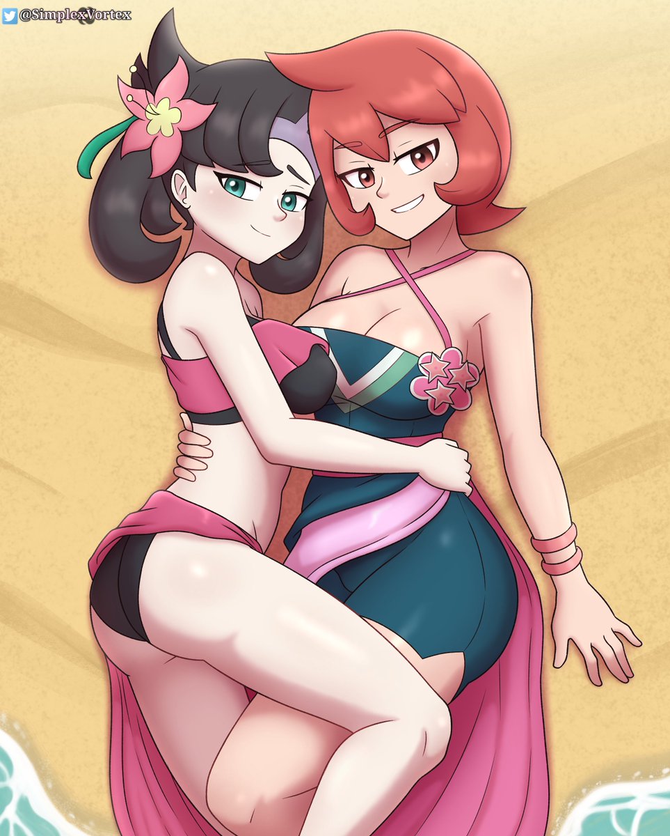 SimplexVortex's tweet photo. 🖤 Marnie &amp; Arezu - SFW ❤️

#pokemon #Pokemonart #PokemonMasters https://t.co/c8B89ZYWcI