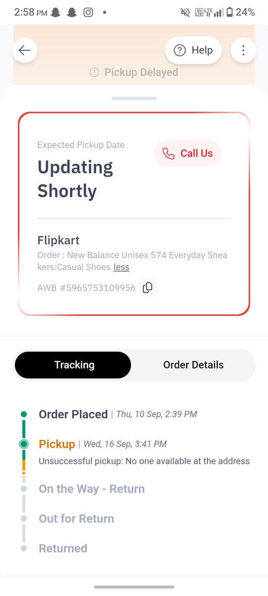AnshuSi13188698's tweet photo. @help_delhivery @delhivery Pickup still not done. AWB 5965753109956 ' J1789037556571027. I’ve shared the address contact details multiple times but no action yet Earlier I was getting replies but now even that has stopped Please arrange the pickup immediately and take action https://t.co/GZovstY3si