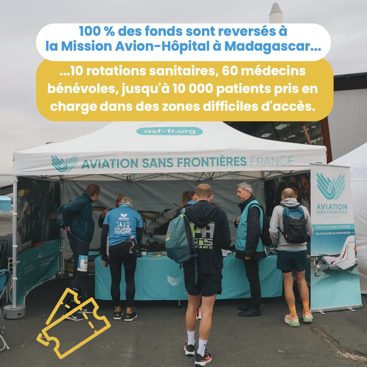 ONG_ASF's tweet photo. [AERORUN LYON-BRON] Participez à la tombola solidaire et tentez de remporter de nombreux lots 🎟️ !
100% des fonds sont reversés à la Mission Avion-Hôpital.

🎁 Chaque participation contribue à une cause concrète : la prise en charge jusqu'à 10 000 patients à Madagascar en 2026. https://t.co/PoIsR7f5eQ
